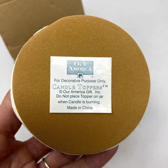 Our America Gift Candle Topper Santa Claus Topper #NE436 Like New Box - Picture 6 of 7